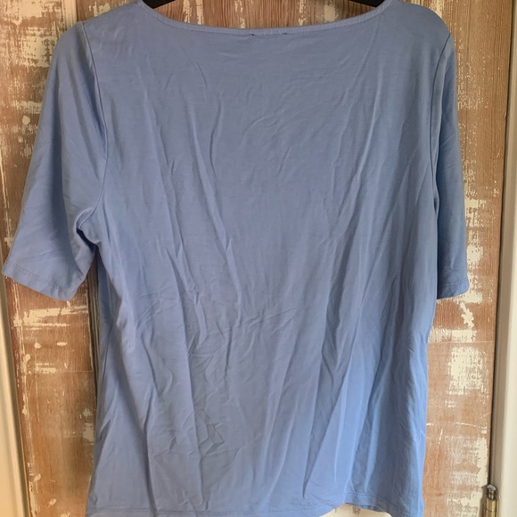 Light blue short sleeve Talbots t shirt - Picture 2 of 3